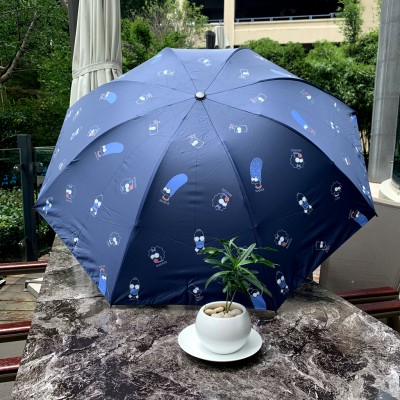 new design portable 3-fold uv protect umbrella cartoon umbrella for lady and kids