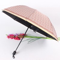 fashion sun protection umbrella elegance style parasol 3folded mini umbrella